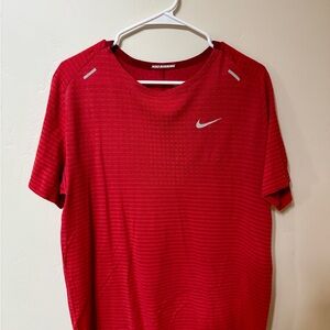 Nike Red Dri-FIT Running Shirt / TechKnit Ultra Running